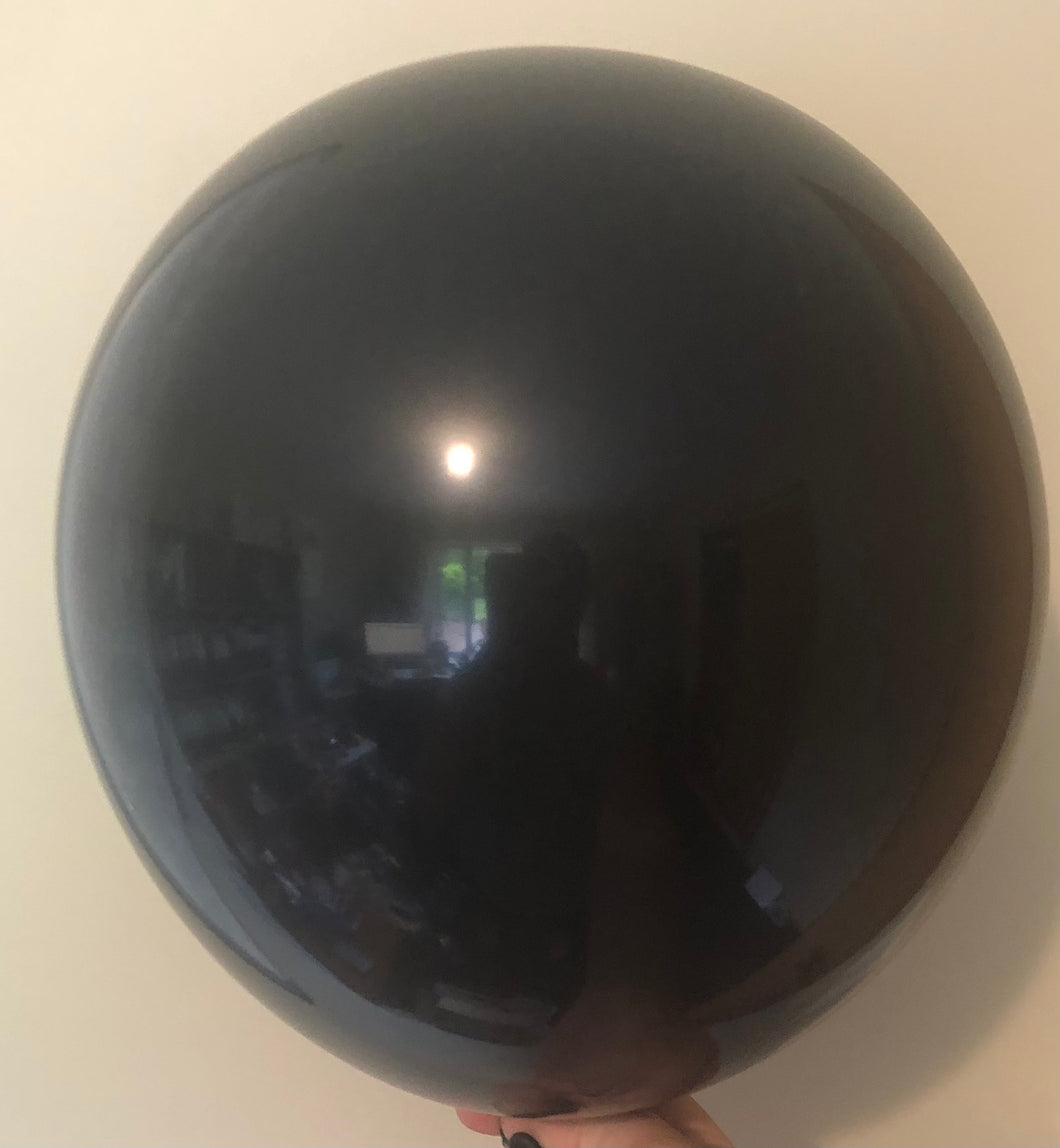 30cm Black Balloons - Pack of 20