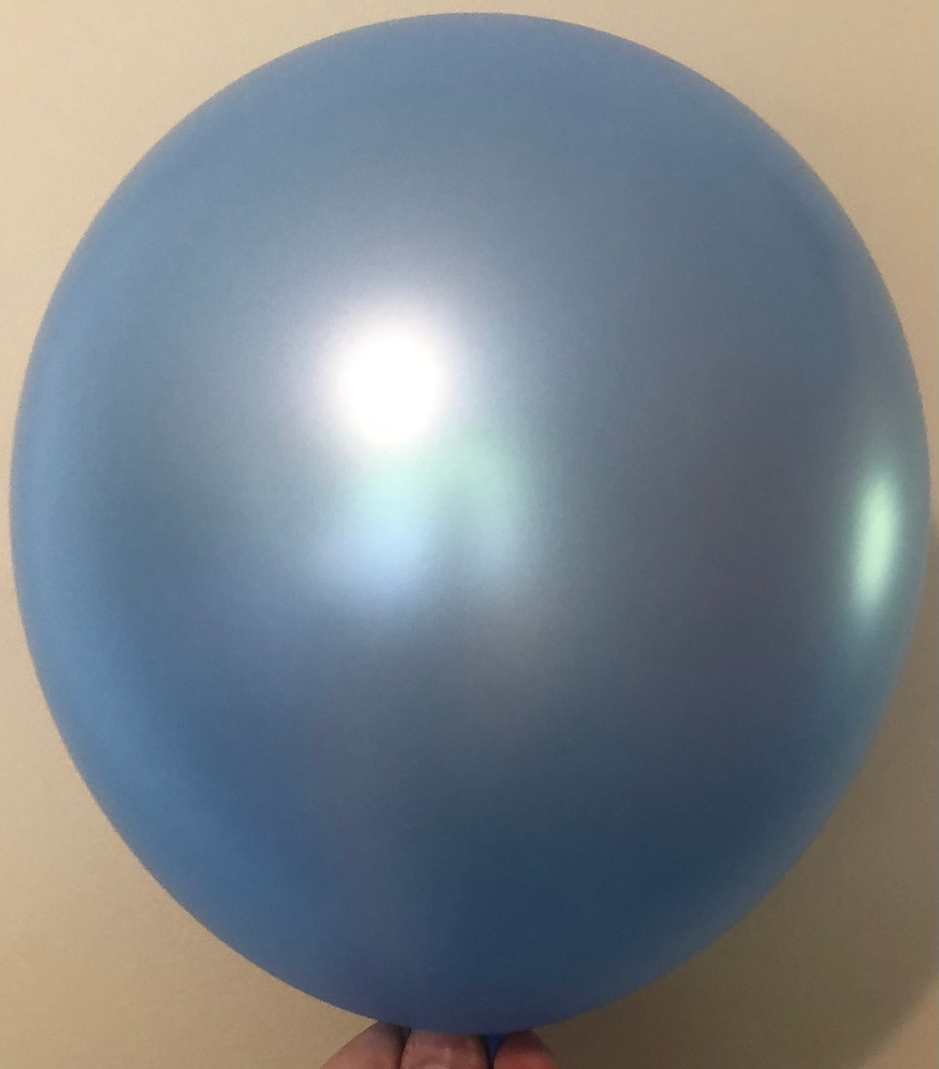 30cm Satin Blue Balloons - Pack of 20