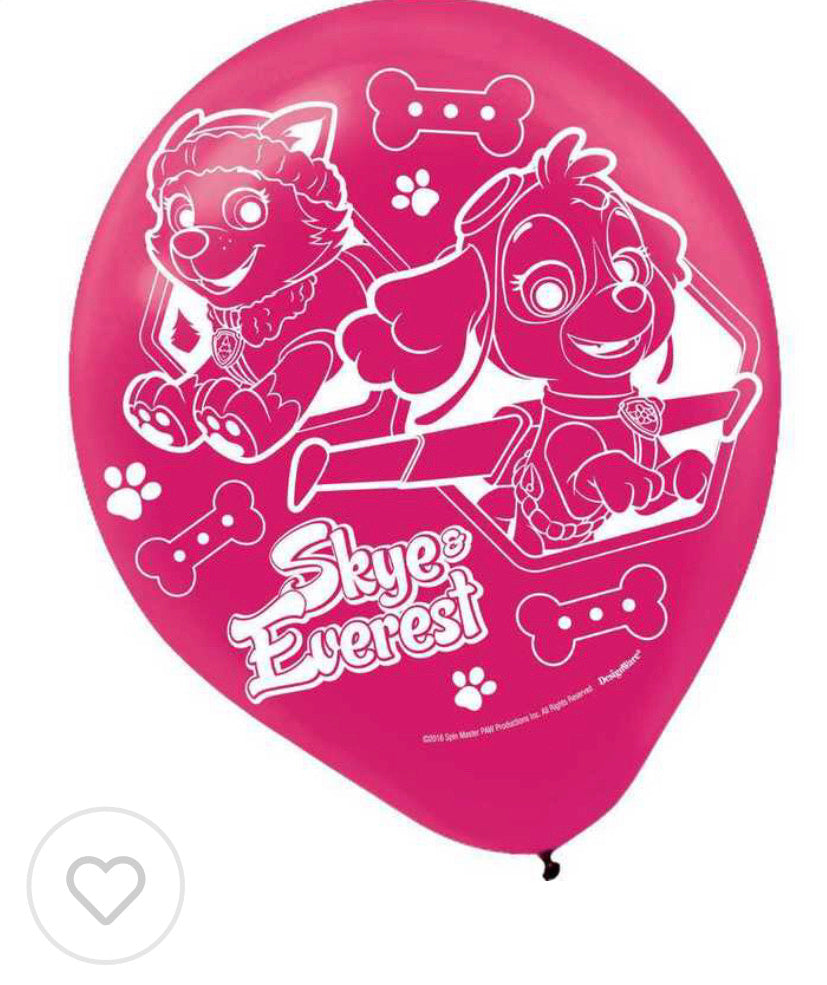 Paw patrol - Skye & Everest balloons