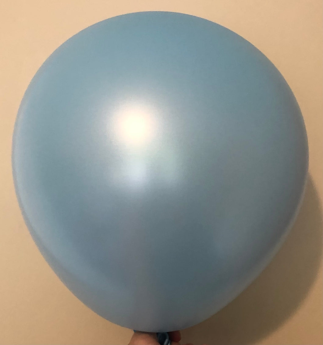 30cm Pastel Matte Blue Balloons - Pack of 20